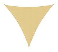 vidaXL Voile d'ombrage Sable 4x4x4 m 100% Polyester Oxford, bâche de Voile d'ombrage, auvent d'ombrage, auvent de fête, Voile d'ombrage de Patio