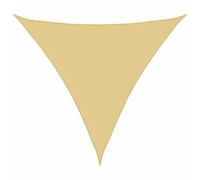 vidaXL Voile d'ombrage Sable 6x6x6 m 100% Polyester Oxford, bâche de Voile d'ombrage, auvent d'ombrage, auvent de fête, Voile d'ombrage de Patio