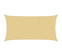 vidaXL Voile d'ombrage Sable 7x4 m 100% Polyester Oxford, bâche de Voile d'ombrage, auvent d'ombrage, auvent de fête, Voile d'ombrage de Patio