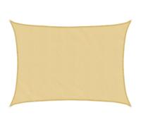 vidaXL Voile d'ombrage Sable 7x5 m 100% Polyester Oxford, bâche de Voile d'ombrage, auvent d'ombrage, auvent de fête, Voile d'ombrage de Patio