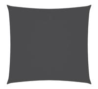vidaXL Voile d'Ombrage Tissu Oxford Carré 3,6x3,6 m Anthracite Parasol Solaire