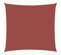 vidaXL Voile d'Ombrage Tissu Oxford Carré Terre Cuite 2x2 m Voile de Parasol