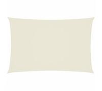 Parasol en tissu Oxford rectangulaire 2 x 4 m Crème