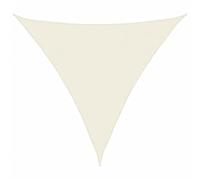 vidaXL Voile d'Ombrage Tissu Oxford Triangulaire 3,6x3,6x3,6 m Crème Parasol