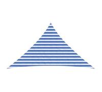 vidaXL Voile d'ombre 2,5 x 2,5 x 3,5 m HDPE Triangulaire Bleu et Blanc