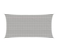 vidaXL Voile d'ombre 2,5 x 5 m HDPE Rectangulaire Gris Clair et Blanc
