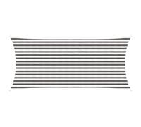 vidaXL Voile d'ombre 2 x 5 m HDPE Rectangulaire Gris Clair et Blanc