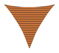 vidaXL Voile d'ombre Orange et Marron 3,6 x 3,6 x 3,6 m, Bâche Triangulaire Moderne, résistant au UV, Parasol Portable pour Jardin, Protection Contre Le Soleil, idée Pratique