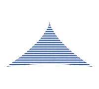 vidaXL Voile d'ombre 4 x 4 x 5,8 m HDPE Triangulaire Bleu et Blanc