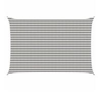 vidaXL Voile d'ombre Gris Clair et Blanc 4 x 5 m HDPE, Voile d'ombrage Moderne, Protection pour balcons, terrasse, Pare-Soleil, résistant au Vent, Couvre UV