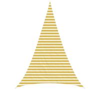 vidaXL Voile d'ombre 4 x 5 x 5 m HDPE Triangulaire Jaune et Blanc