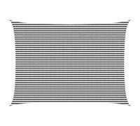vidaXL Voile d'ombre Anthracite et Blanc 5 x 7 m HDPE, Voile d'ombrage Moderne, Protection pour balcons, terrasse, Pare-Soleil, résistant au Vent, Couvre UV