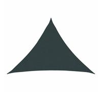 vidaXL Voile d'ombre 7 x 5 x 5 m HDPE Triangulaire Vert foncé