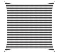 vidaXL Voile d'ombre 2,5 x 2,5 m HDPE – Pare-soleil respirant, protection UV – Anthracite/Blanc