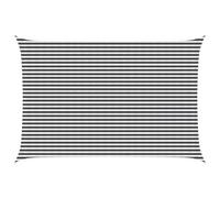 Vidaxl Voile D'ombre Anthracite Et Blanc 4 X 6 M Hdpe