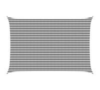 vidaXL Voile d'ombre Anthracite et Blanc 4 x 6 m HDPE, Voile d'ombrage Moderne, Protection pour balcons, terrasse, Pare-Soleil, résistant au Vent, Couvre UV