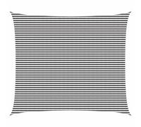 vidaXL Voile d'ombre Anthracite et Blanc 6 x 8 m HDPE, Voile d'ombrage Moderne, Protection pour balcons, terrasse, Pare-Soleil, résistant au Vent, Couvre UV