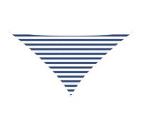 vidaXL Voile d'ombre Bleu et Blanc 2,5 x 2,5 x 3,5 m, Bâche Triangulaire Moderne, résistant au UV, Parasol Portable pour Jardin, Protection Contre Le Soleil, idée Pratique
