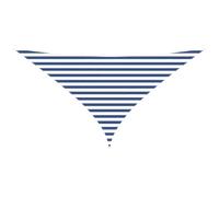 vidaXL Voile d'ombre Bleu et Blanc 3 x 3 x 4,24 m, Bâche Triangulaire Moderne, résistant au UV, Parasol Portable pour Jardin, Protection Contre Le Soleil, idée Pratique