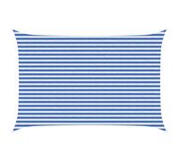 Vidaxl Voile D'ombre Bleu Et Blanc 3 X 4 M Hdpe