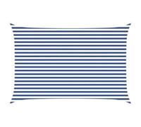 vidaXL Voile d'ombre Bleu et Blanc 4,5 x 3 m 100% Polyester Oxford, Tonnelle extérieure, résistante aux UV, en Polyester, Moderne pour terrasse, Couvre Piscine imperméable