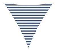 vidaXL Voile d'ombre Bleu et Blanc 4 x 4 x 4 m 100% Polyester Oxford, Bâche Triangulaire Moderne, résistant au UV, Parasol Portable pour Jardin, Protection Contre Le Soleil, idée Pratique