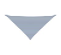 vidaXL Voile d'ombre Bleu et Blanc 4 x 4 x 5,8 m, Bâche Triangulaire Moderne, résistant au UV, Parasol Portable pour Jardin, Protection Contre Le Soleil, idée Pratique