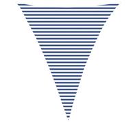vidaXL Voile d'ombre Bleu et Blanc 4 x 5 x 5 m 100% Polyester Oxford, Bâche Triangulaire Moderne, résistant au UV, Parasol Portable pour Jardin, Protection Contre Le Soleil, idée Pratique