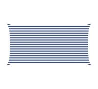 vidaXL Voile d'ombre Bleu et Blanc 5 x 2,5 m 100% Polyester Oxford, Tonnelle extérieure, résistante aux UV, en Polyester, Moderne pour terrasse, Couvre Piscine imperméable