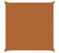 vidaXL Voile d'ombre Orange et Marron 7 x 7 m 100% Polyester Oxford, Voile d'ombre Moderne pour Balcon, résistant aux UV, protège-Jardin, terrasse, Bord de Piscine, abri élégant