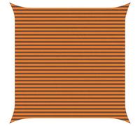 Vidaxl Voile D'ombre Extérieure Orange Et Marron 4,5 X 4,5 M