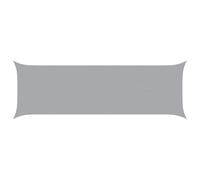 vidaXL Voile d'ombre Gris Clair 6 x 2 m 100% Polyester Oxford, Tonnelle extérieure, résistante aux UV, en Polyester, Moderne pour terrasse, Couvre Piscine imperméable