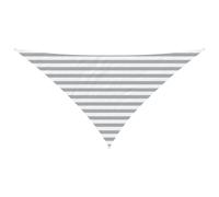 vidaXL Voile d'ombre Gris Clair et Blanc 2,5 x 2,5 x 3,5 m, Bâche Triangulaire Moderne, résistant au UV, Parasol Portable pour Jardin, Protection Contre Le Soleil, idée Pratique