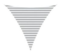 vidaXL Voile d'ombre Gris Clair et Blanc 3 x 3 x 3 m, Bâche Triangulaire Moderne, résistant au UV, Parasol Portable pour Jardin, Protection Contre Le Soleil, idée Pratique