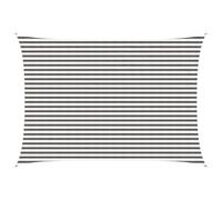 vidaXL Voile d'ombre Gris Clair et Blanc 3 x 6 m HDPE, Voile d'ombrage Moderne, Protection pour balcons, terrasse, Pare-Soleil, résistant au Vent, Couvre UV