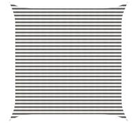 vidaXL Voile d'ombre Gris Clair et Blanc 4 x 4 m HDPE, Voile d'ombrage Moderne pour Jardin et terrasse, Pare-Soleil Respirant, Protection UV, Couverture perméable