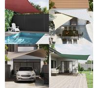 Vidaxl Voile D'ombre Gris Clair Et Blanc 6 X 4 M