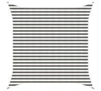 vidaXL Voile d'ombre Gris Clair et Blanc 6 x 6 m HDPE, Voile d'ombrage Moderne pour Jardin et terrasse, Pare-Soleil Respirant, Protection UV, Couverture perméable