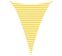 vidaXL Voile d'ombre Jaune et Blanc 3 x 4 x 4 m 100% Polyester Oxford, Bâche Triangulaire Moderne, résistant au UV, Parasol Portable pour Jardin, Protection Contre Le Soleil, idée Pratique