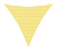 vidaXL Voile d'ombre Jaune et Blanc 4,5 x 4,5 x 4,5 m, Bâche Triangulaire Moderne, résistant au UV, Parasol Portable pour Jardin, Protection Contre Le Soleil, idée Pratique