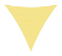 vidaXL Voile d'ombre Jaune et Blanc 5 x 5 x 5 m 100% Polyester Oxford, Bâche Triangulaire Moderne, résistant au UV, Parasol Portable pour Jardin, Protection Contre Le Soleil, idée Pratique