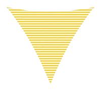 vidaXL Voile d'ombre Jaune et Blanc 6 x 6 x 6 m 100% Polyester Oxford, Bâche Triangulaire Moderne, résistant au UV, Parasol Portable pour Jardin, Protection Contre Le Soleil, idée Pratique