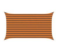 Vidaxl Voile D'ombre Orange Et Marron 3,5 X 2 M 100 % Polyester Oxford