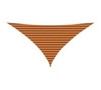 vidaXL Voile d'ombre Orange et Marron 3,5 x 3,5 x 4,9 m, Bâche Triangulaire Moderne, résistant au UV, Parasol Portable pour Jardin, Protection Contre Le Soleil, idée Pratique