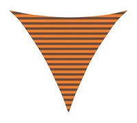 vidaXL Voile d'ombre Orange et Marron 3 x 3 x 3 m, Bâche Triangulaire Moderne, résistant au UV, Parasol Portable pour Jardin, Protection Contre Le Soleil, idée Pratique