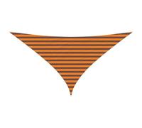 vidaXL Voile d'ombre Orange et Marron 3 x 3 x 4,24 m, Bâche Triangulaire Moderne, résistant au UV, Parasol Portable pour Jardin, Protection Contre Le Soleil, idée Pratique