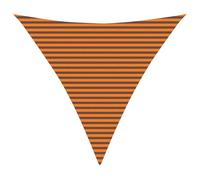 vidaXL Voile d'ombre Orange et Marron 4,5 x 4,5 x 4,5 m, Bâche Triangulaire Moderne, résistant au UV, Parasol Portable pour Jardin, Protection Contre Le Soleil, idée Pratique