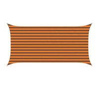 vidaXL Voile d'ombre Orange et Marron 4 x 2 m 100% Polyester Oxford, Tonnelle extérieure, résistante aux UV, en Polyester, Moderne pour terrasse, Couvre Piscine imperméable