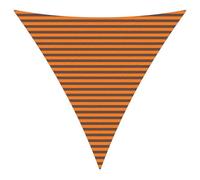 vidaXL Voile d'ombre Orange et Marron 4 x 4 x 4 m, Bâche Triangulaire Moderne, résistant au UV, Parasol Portable pour Jardin, Protection Contre Le Soleil, idée Pratique