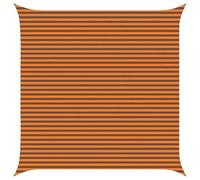 vidaXL Voile d'ombre Orange et Marron 5 x 5 m 100% Polyester Oxford, Voile d'ombre Moderne pour Balcon, résistant aux UV, protège-Jardin, terrasse, Bord de Piscine, abri élégant